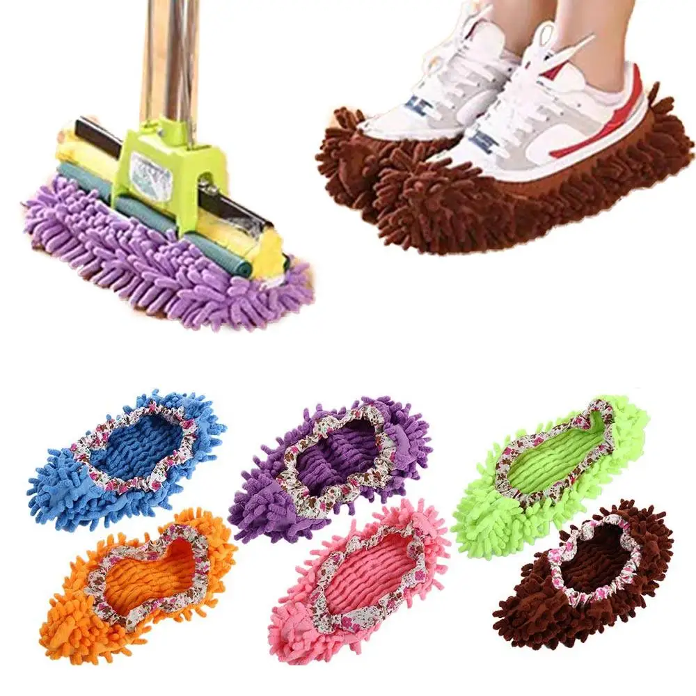 Multifunction Floor Dust Cleaning Slippers Shoes 1pcs Lazy Mopping Shoes Home Floor Cleaning Micro Fiber