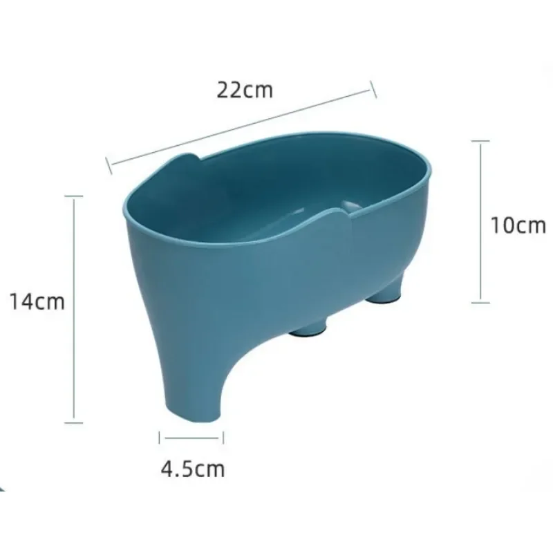 1PC Elephant Shaped Plastic Multi-purpose Kitchen Storage Drain Basket Household Fruit & Vegetable Basket