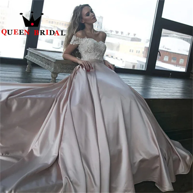 

Sweetheart Elegant Appliques Lace Wedding Dresses Off The Shoulder A Line Sleeveless Bride Gowns Vestidos De Novia Custom Y97M