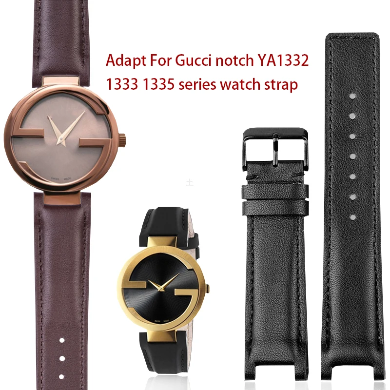 20Mm 22Mm Nuovi Cinturini Per Orologi Gc Concavi In Vera Pelle Per Gucci Ya1332 Ya1333 Ya1335 Series Gucci Cinturino Per Orologio Da Uomo E Da Donna