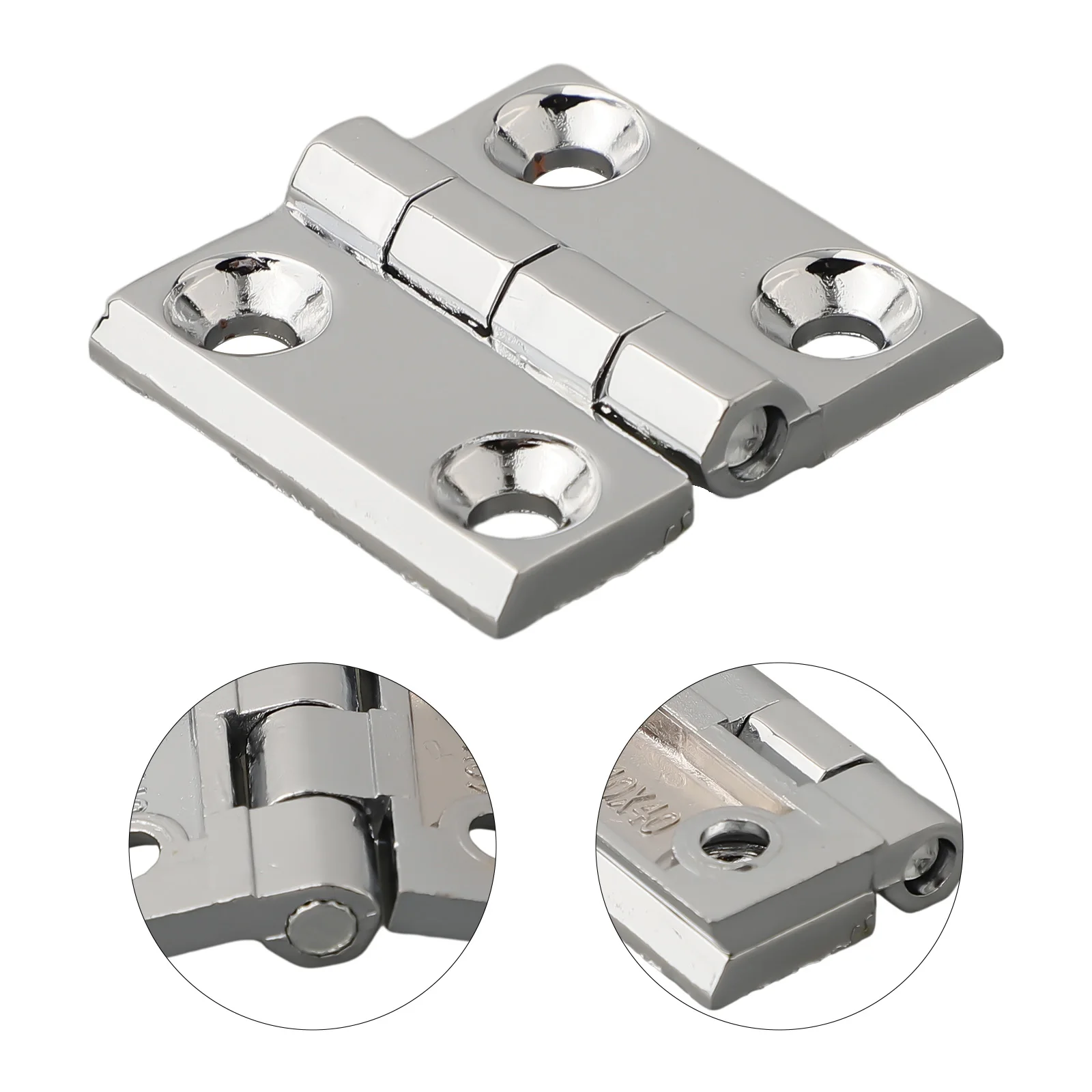 Description Picture 5 of itemButt Hinges Door Metal Silver Hinges Cabinet Aluminium Box Backflap Shed Cabinet Wardrobe Door Connection Hardware Parts