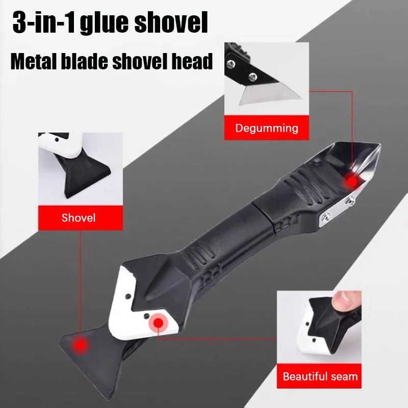5 in1 Silicone Scraper Tool Set Sealant Smooth Scraper Caulk Finisher Grout Kit Tools Floor Mould Removal