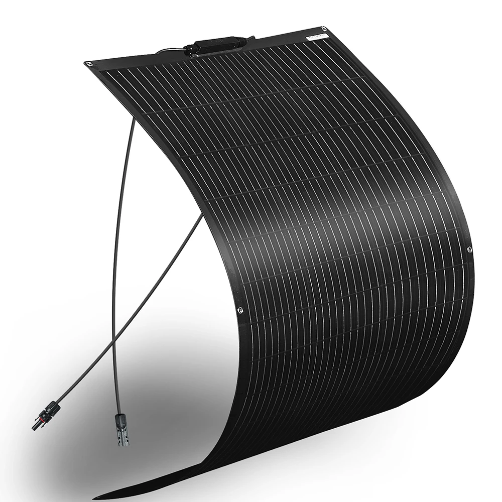 120W Pannello solare 18V flessibile OR Pannello Fotovoltaico Monocristallino Generatore di energia solare Caricabatterie Off Grid per batteria 12V RV campeggio camper attrezzature Barca Casa pannelli solari - immagine 2