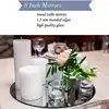 Round Acrylic Mirror Tray 8inch Circle Mirror Plate Decor Accessory for Wedding Baby Shower Birthday Centerpieces Decor 6