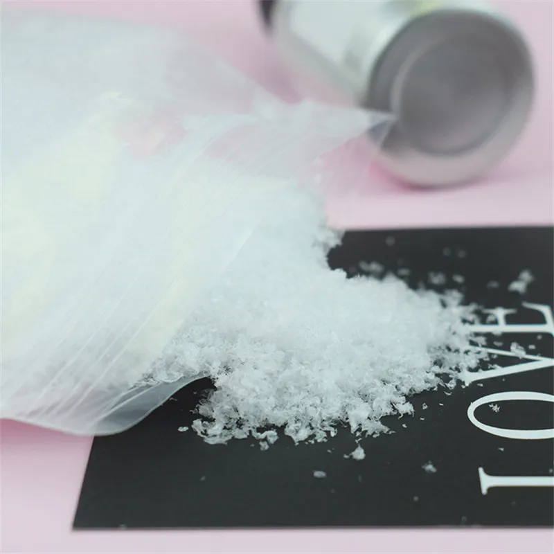 Christmas Ornaments Winter Snow Decoration 20/50g Christmas Decoration Artificial Plastic Dry Snow Powder Xmas Gift Home Party DIY Scene Props