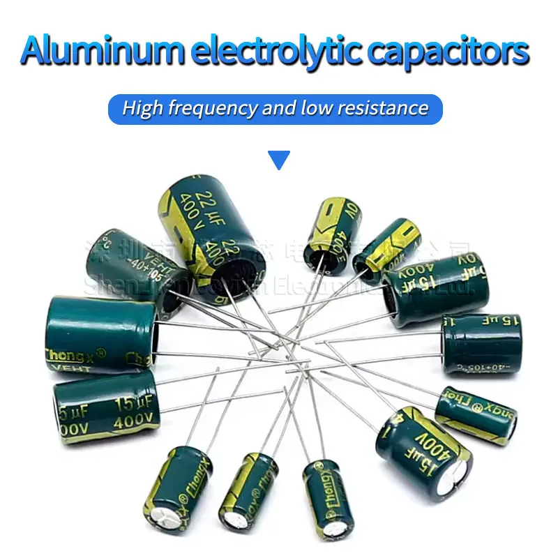 20 pcs, high frequency electrolytic capacitors 16V 25V 35V 50V 63V 100V 200V 400V 22UF 100UF 220UF 330UF 470UF 680UF 1000UF 6 3v 10v 16v 25v 35v 50v 63v 100v 160v 400v 450v high frequency low esr aluminum capacitor 100uf 220uf 330uf 470uf 680uf 1000uf