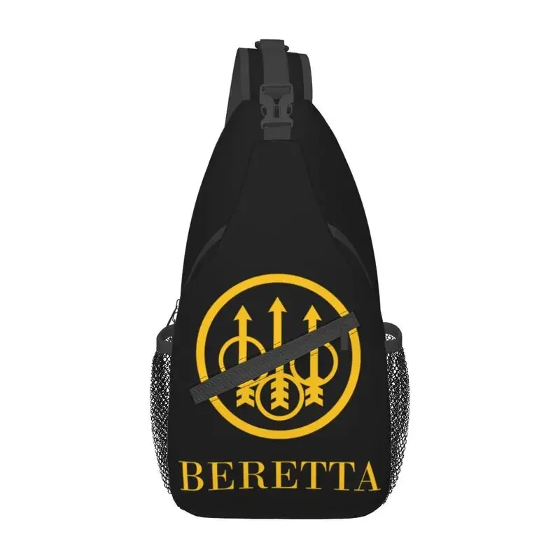 

Customized Beretta Sling Bag Men Fashion Military Gun Lover Shoulder Chest Crossbody Backpack Traveling Daypack
