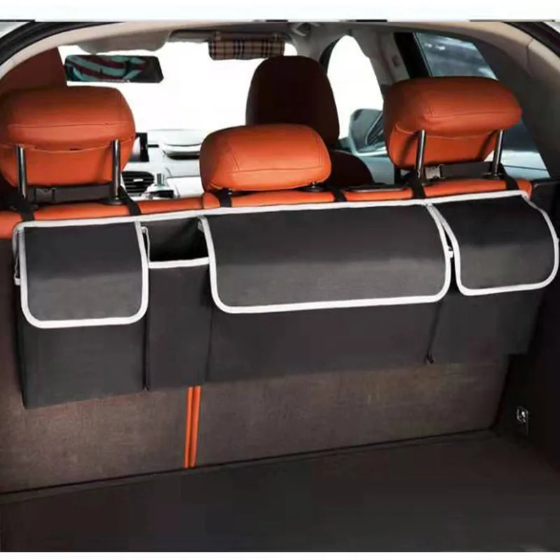 Car Trunk Organizer Backseat Storage Bag Adjustable High Capacity Multi-use Oxford Car Interior, car trunk storage bag,car seat back organizer