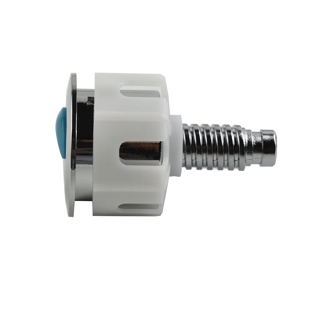 Toilet Push Button Water Saving Chrome For Cistern Tank In-line Side Push Double Drain Valve Toilet Button Switch
