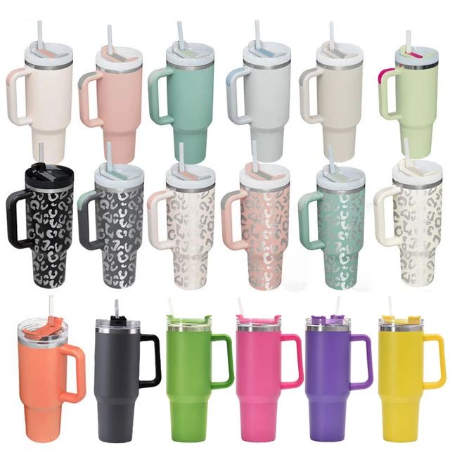 2nd Gen 24H Ship Quencher Tumblers With H2.0 Stainless Steel Cups, Silicone  Handle, Lid, Straw 40oz Car Mugs And Insulated Bottle With Straw From  Babyonline, $11.02