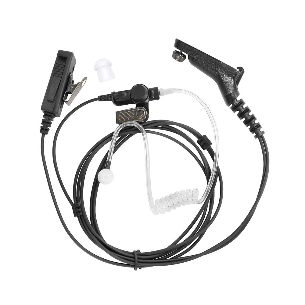 5PCS 2-wire PPT Mic Headset Earpiece For XPR6350 XPR6550 XPR7350 XPR7550 Two Way Radio