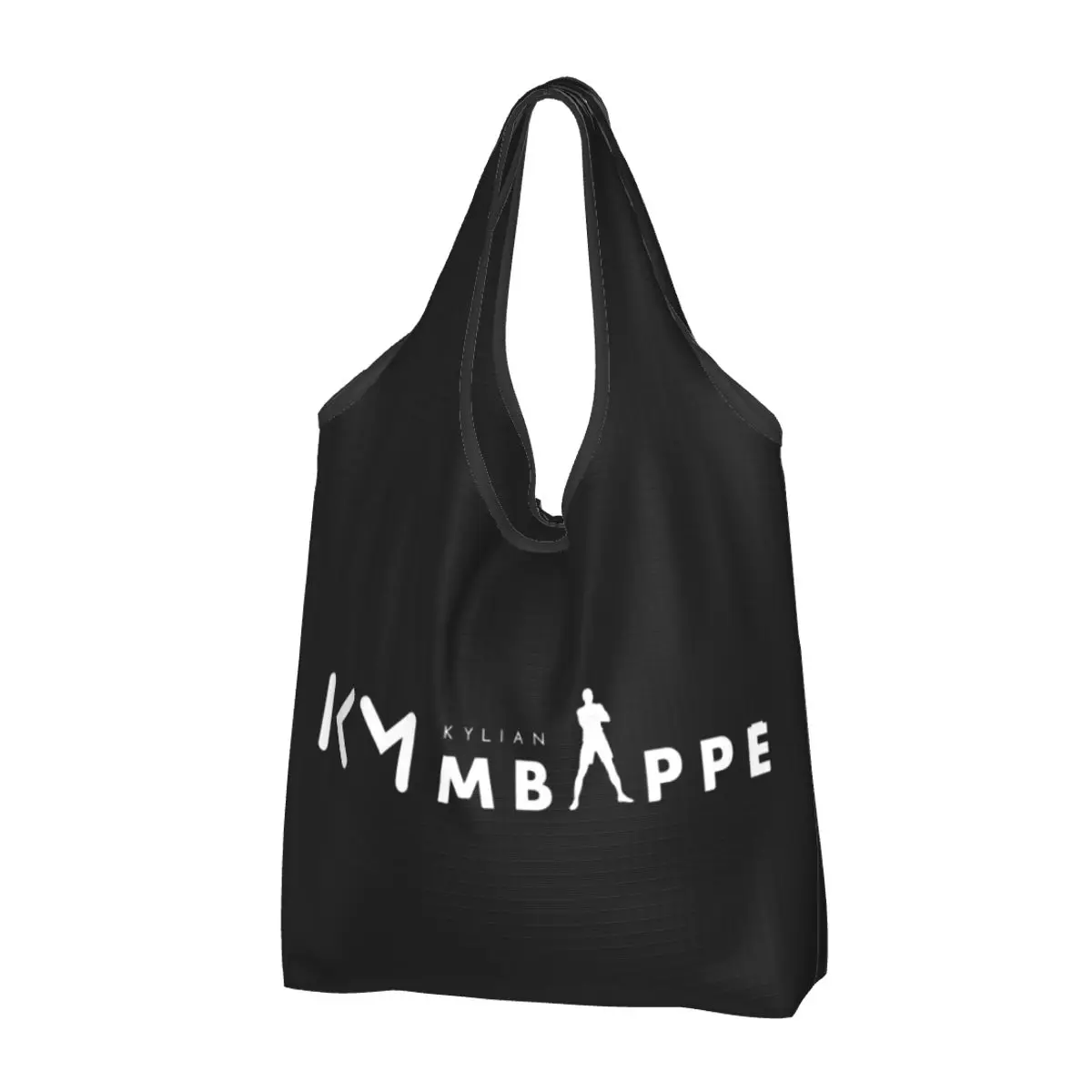 

Большая многоразовая продуктовая сумка Mbappe KM для футбола, складная сумка-тоут для покупок с переработкой звезд, моющаяся, легкая