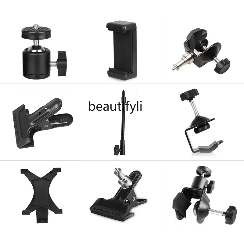 

Live broadcast rotary pan head clip hose C-clip U-clip E-clip flat clip photographic equipment accessories fairy
