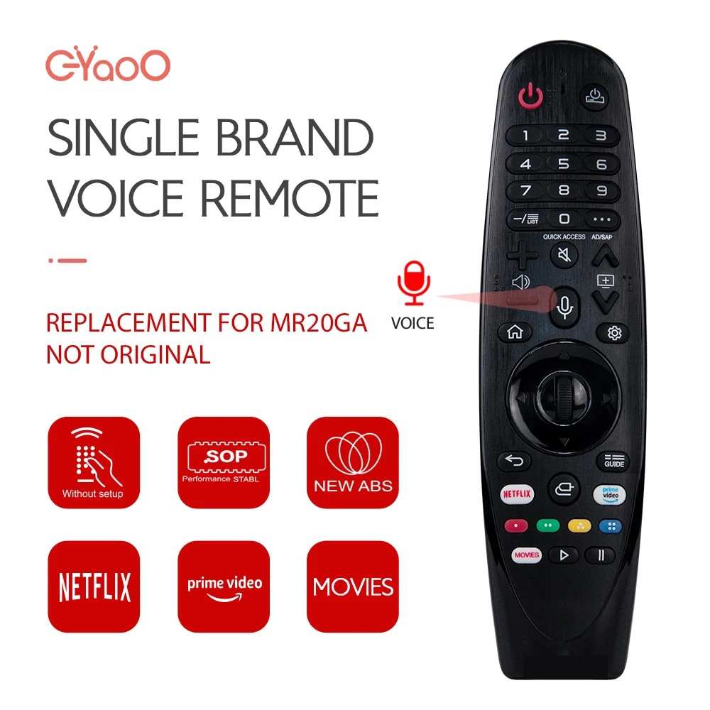 Magic Voice tv Substituição Remota para An-mr18ba Mr20ba Voz e Função Cursor Mr20ga An-mr19ba