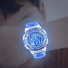 New Fashion Children Camouflage Watch Sport Kids Rubber Strap LED Digital Watch for Kid Student Girl Boy Wristwatch Clock 3