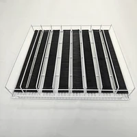 Support coulissant pour congélateur de supermarché, support coulissant automatique pour boissons, armoire réfrigérée, réapprovisionnement, dépanneur, étagère à roulettes 1