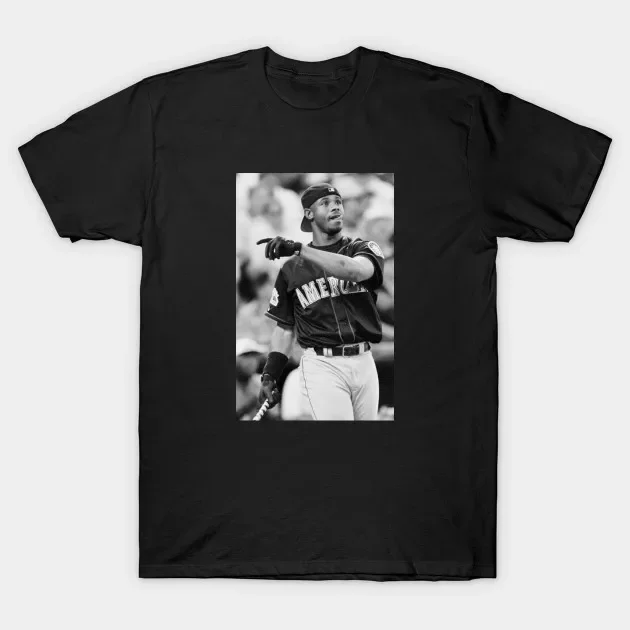 

2021 Men/Women's Summer Black Street Fashion Hip Hop Ken Griffey Jr T-shirt Cotton Tees Short Sleeve Tops