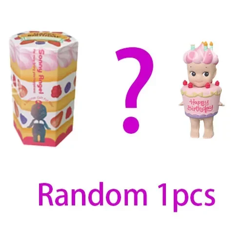 Caja ciega de Sonny Angel para fiesta, pastel de cumpleaños, caja ciega, figuras de anime, regalo de Navidad, coche de juguete, decoración, lindo