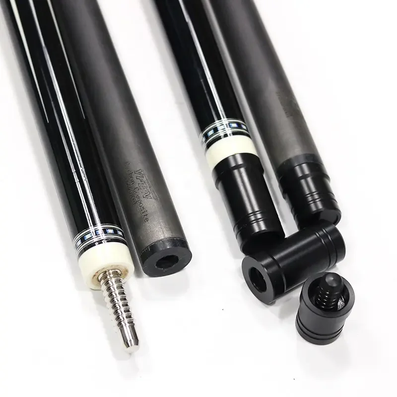 Billiard Yfen Cue 100% Carbon Fiber Shaft Maple Wood Butt 1/2 Pool