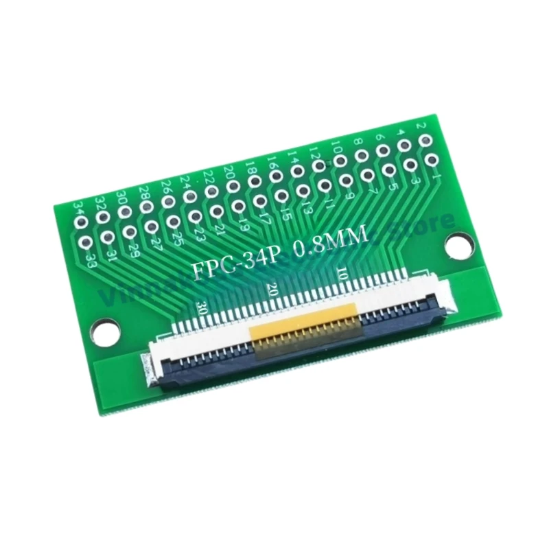 FPC-34P Adapter Board Welded 0.8 Pitch Seat Son Multifunctional Test Board Adapter Circuit Universal