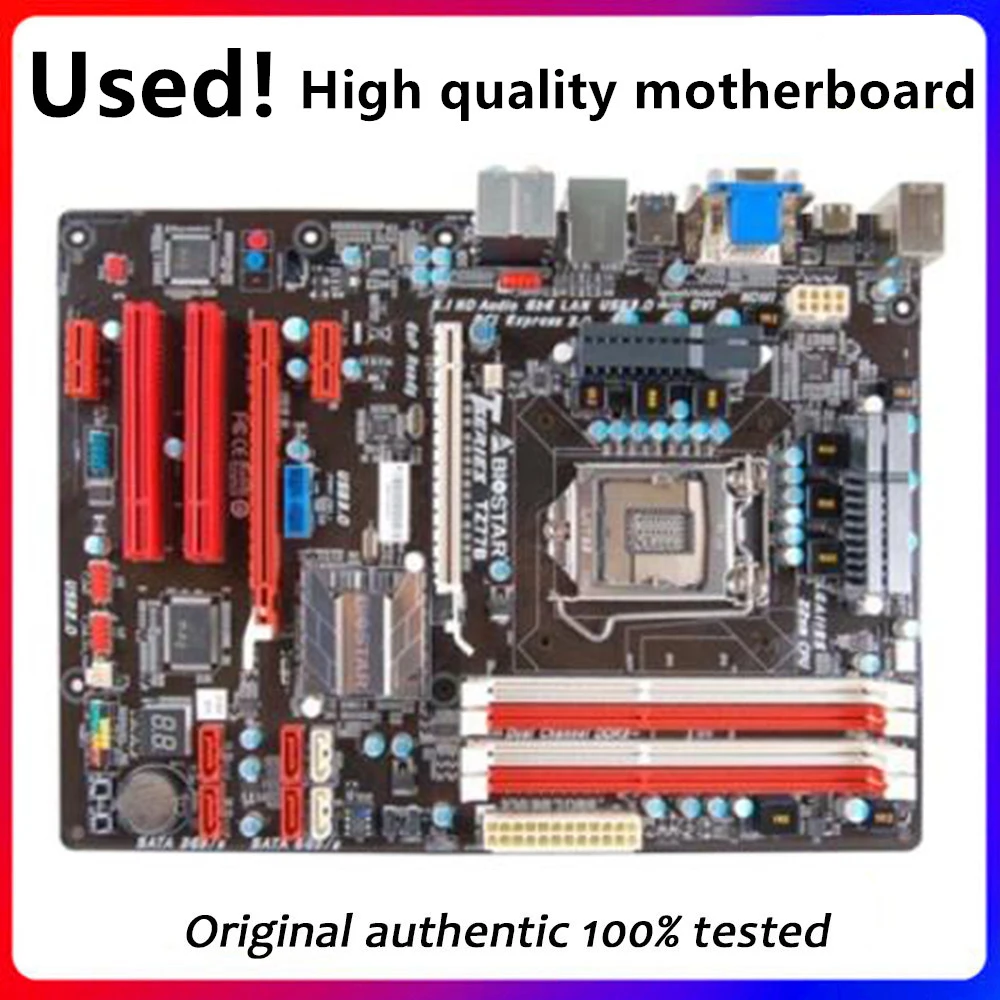 For Biostar TZ77B Computer Motherboard LGA 1155 DDR3 For Intel Z77 Z77M Original Desktop Used Mainboard