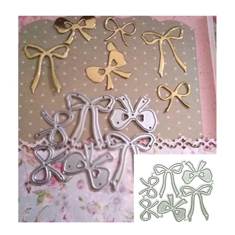 

Bow Metal Cutting Dies Stencil DIY Scrapbooking Album Paper Card Template Mold Embossing Craft Decoration N1HF