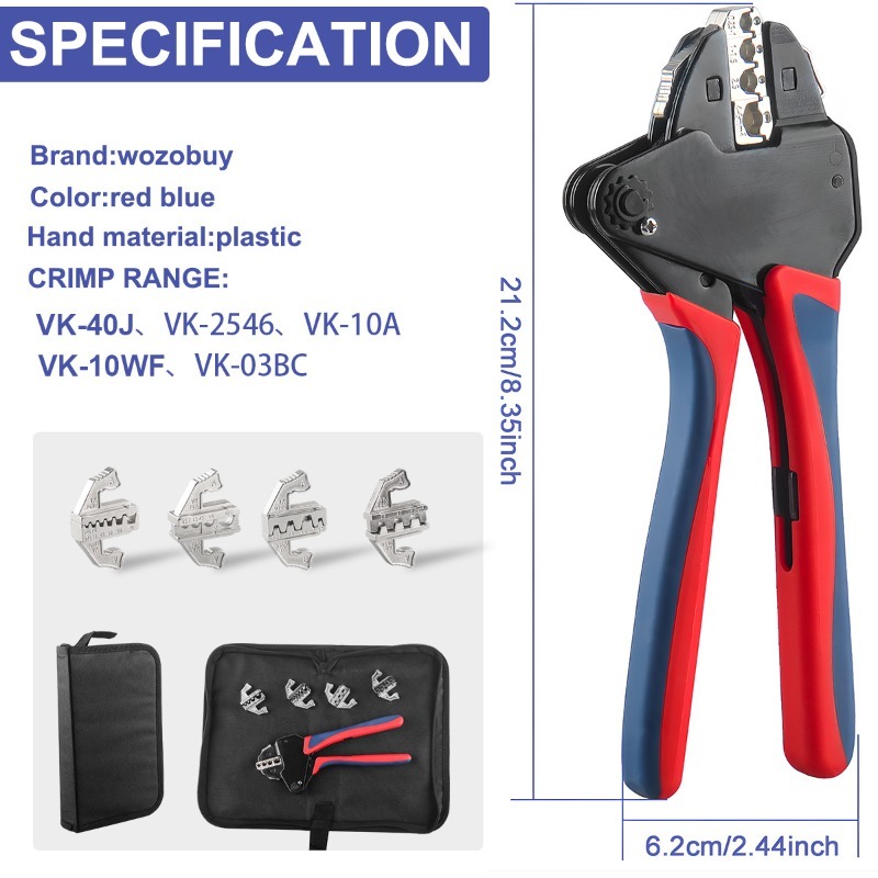VKB Labor-saving Crimping Pliers Set of Terminal Crimping Pliers Multifunctional Crimping Pliers Mouth Mold Electrician