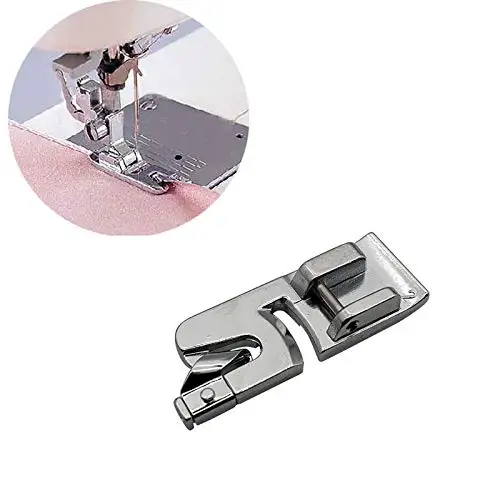 HM-9907 Domestic Multi-Function Machine ,Compatible With Brother,Janome,Singer,Feiyue Shell Hemmer Presser Foot,Metal Material 
