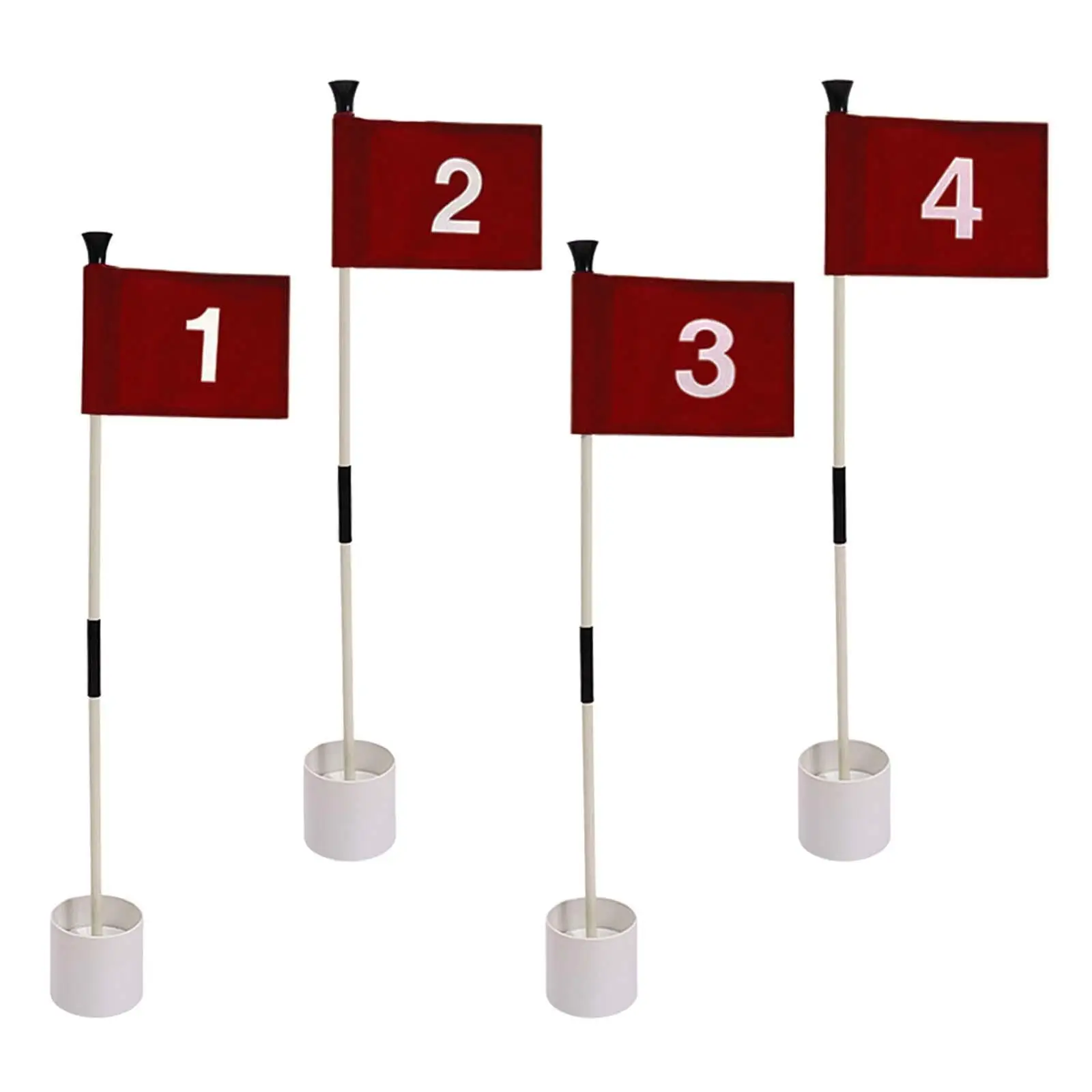 

Golf Flag Hole Cup Set Practice Putting Golf Flag Stick Portable Golf Flagpoles for Driving Range Yard Alignment Guide Lawn