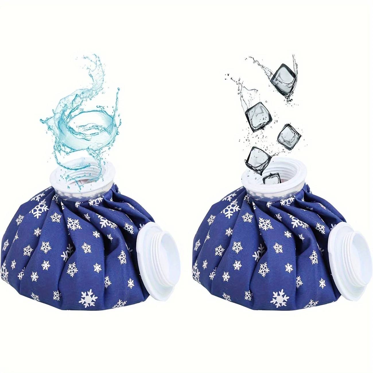 Wiederverwendbares Eisbeutel-Set zur Schmerzlinderung – 3 Größen (6", 9", 11") – Wärmepackung aus Baumwollmaterial für Knie, Kopf, Beine – vielseitig einsetzbar kalt – Detail 3