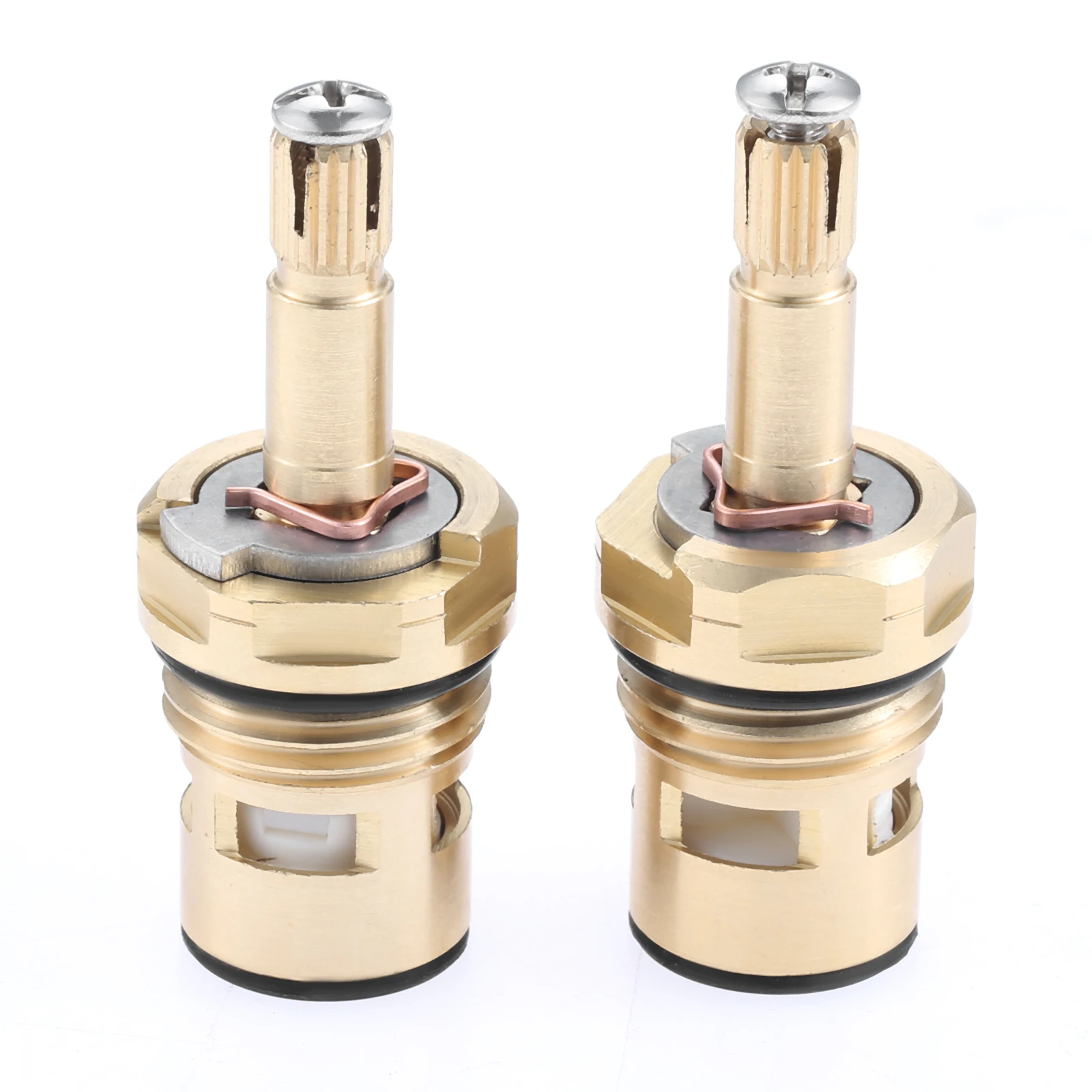 ไส้ก๊อกน้ำทองเหลืองแบบร้อนและเย็น 2 ชิ้น ใช้ได้กับรุ่น 994053-0070a หรือ 994053-0070a/H สำหรับห้องน้ำ ห้องครัว อ่างอาบน้ำ ใช้แทนก้านวาล์ว 1