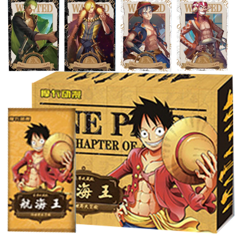 

One Piece Cards Collection Maritime Adventure Figures Luffy Sanji Zoro Black Gold Relief Mysterious Hidden Card Kids Toys Gifts