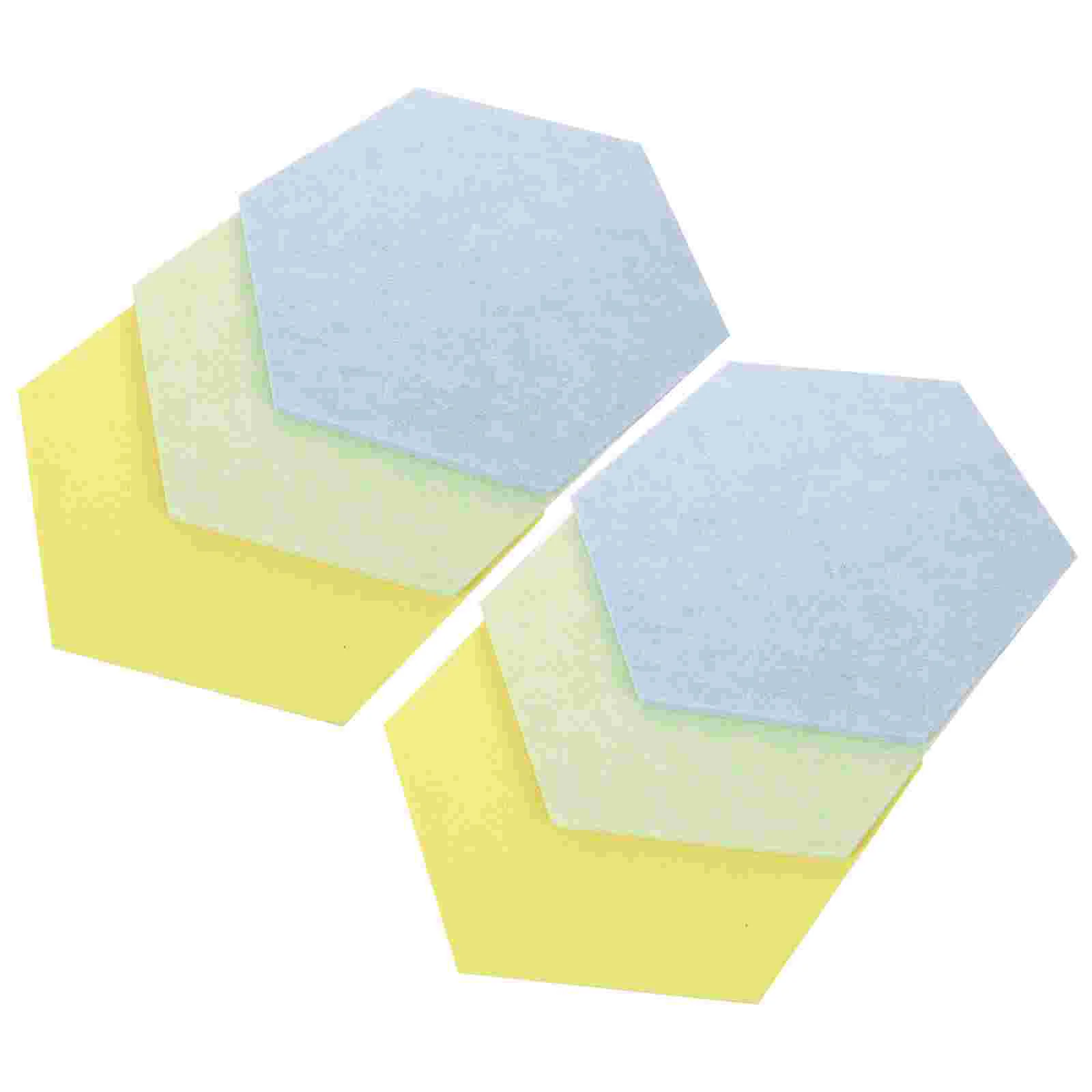 

6 Pcs Felt Wall Stickers Pin Board Tiles Bulletin for Memo Hexagon Classroom Accessories Bedrooms