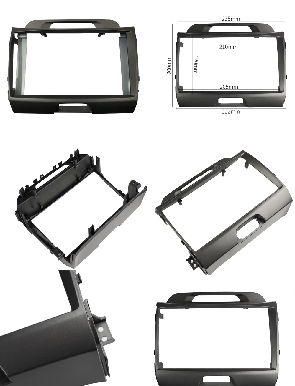 9 inch Car Radio Fascia for KIA SPORTAGE 2010-2015 Stereo Panel Dash Installation Kit Double Din Frame GPS DVD Bezel