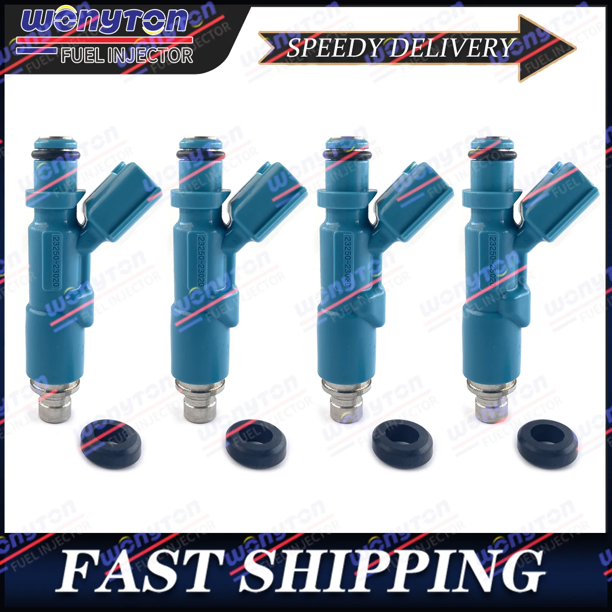 

4PCS Fuel Injectors 23250-23020 For 1999-2005 Toyota Yaris Vitz 1.0L 1.3L Nozzle