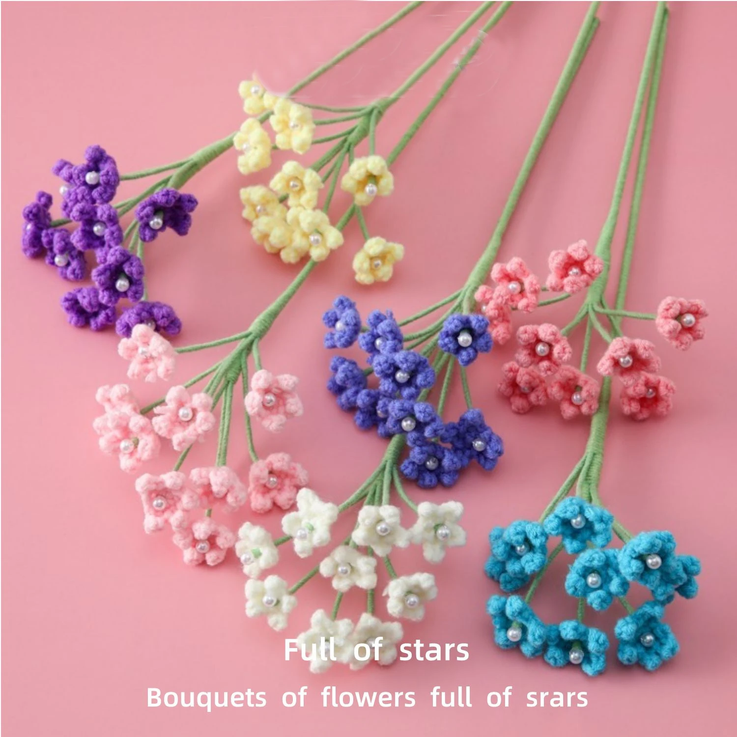 Charming Crochet Flower Bouquet - Handmade Decorative Flowers