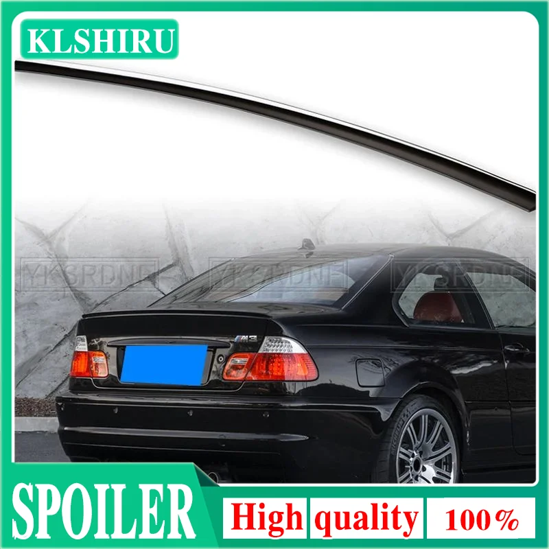 ABS 블랙 스포일러 세단 탄소 섬유 리어윙 자동차 액세서리, M3 스타일, 1998-2006 년 BMW 3 시리즈 E46