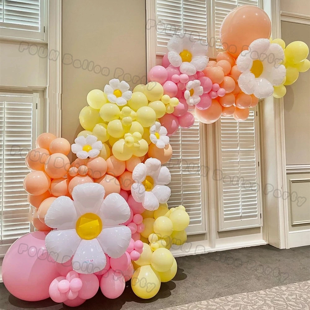 마카롱 풍선 화환 아치 키트 웨딩 생일 파티 장식 그라디언트 나비 풍선 레인보우 Ballon 베이비 샤워 장식