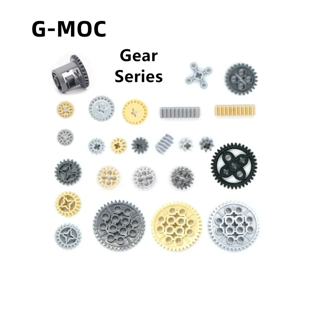 

G-MOC Buildings Blocks 32269 46372 94925 32498 69779 6542 4716 High-Tech Parts Gear Particle Assembles DIY Bricks Kids Toys