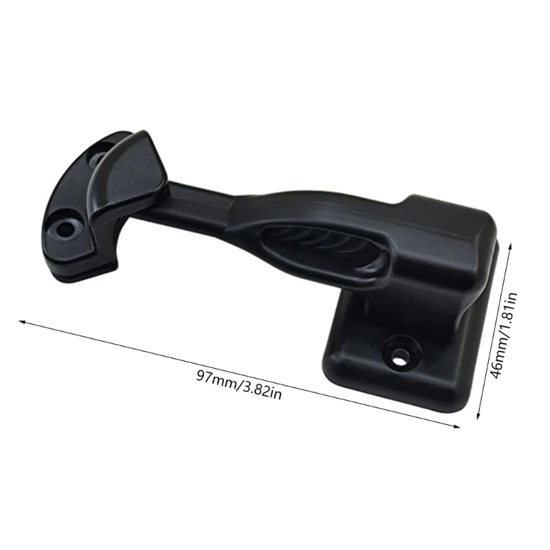 2-Pack White Nylon Door Lock Holder For Caravan, Motorhome, Boat & Camper
