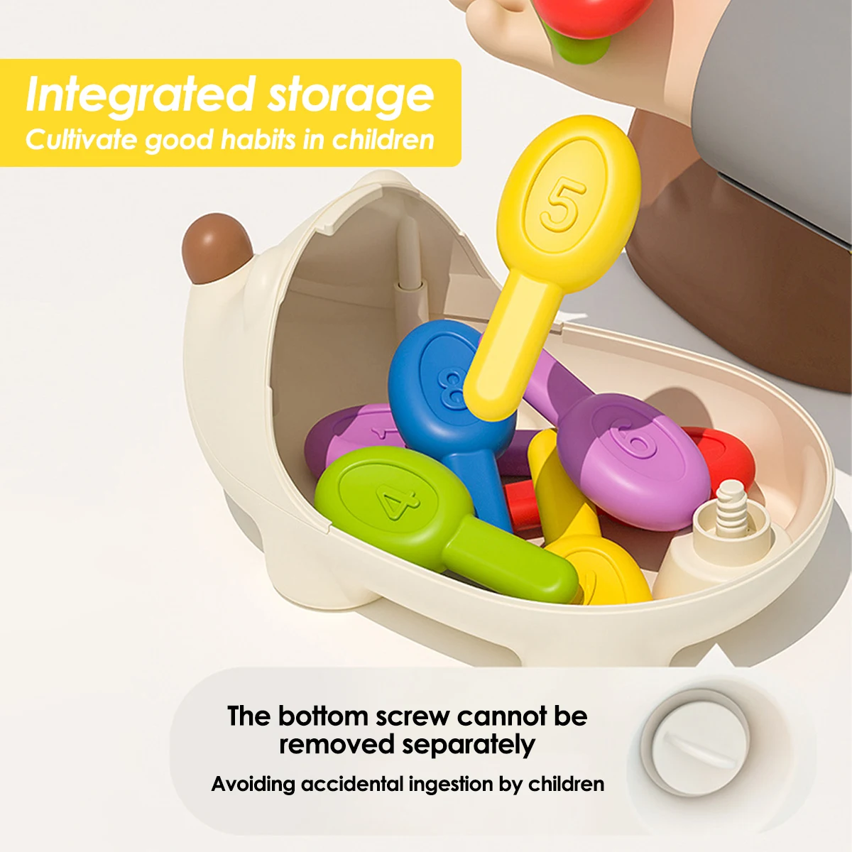 Children's Splice Hedgehog Digital Color Matching Toy Children's Splice Hedgehog Digital Color Matching Toy 6