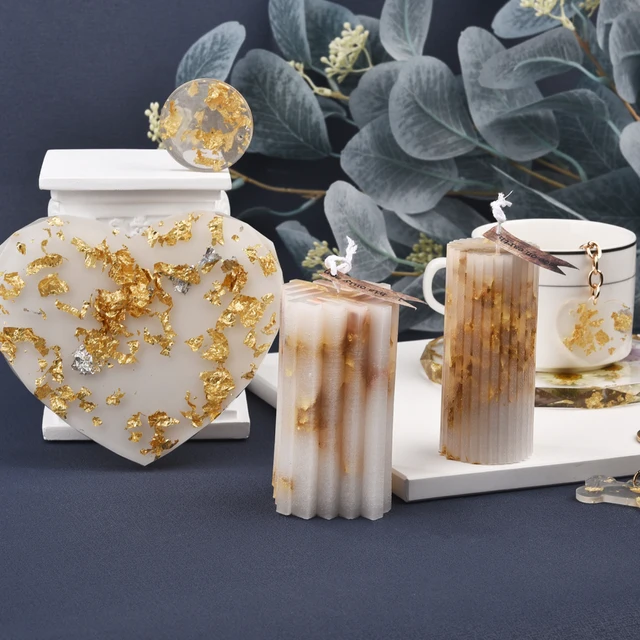 Kit Candele Kit Completo Per Fare Candele - 1 Kg Cera Di Soia Naturale, 200 Stoppini, 100 Adesivi, 4 Portacandele, Cucchiaio Stoppini Per Candele Fai Da Te