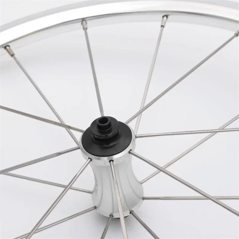 ブロンプトン-折りたたみ式電動自転車ホイールセット,7スピード,7V, 16