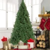 4FT Artificial Christmas Tree, Christmas Holiday Pencil Tree with Thick Branch Tips, Winter Party Decoration with Iron B 3