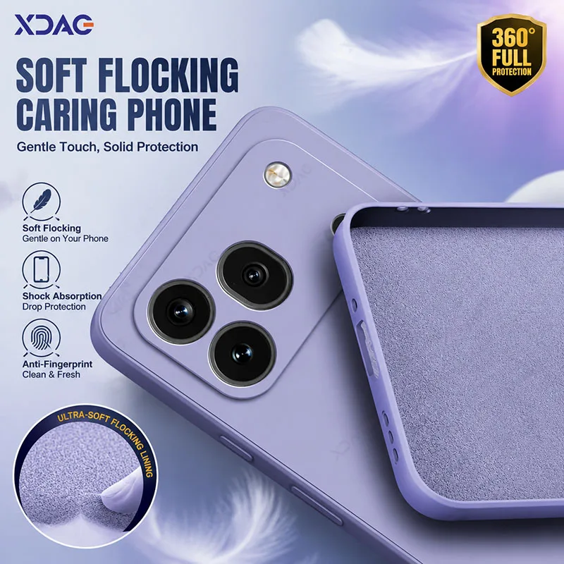 Minimalist Liquid Silicone Phone Case with Camera Protection and Slim Design