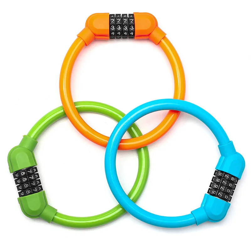 Portable Zinc Alloy 4 Digit Combination Bike Lock