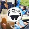 Neck Pillow Soft Travel Airplane Pillow Neck Cushion Head Straps Car Head Straps Comfy Head Travel Pillow with Eyeshade 2