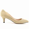Large Size Women Solid Color Pumps Classic 5cm Low High Heels Breathable slip on Pointed Toe Stiletto Female Work Wedding Shoes 1