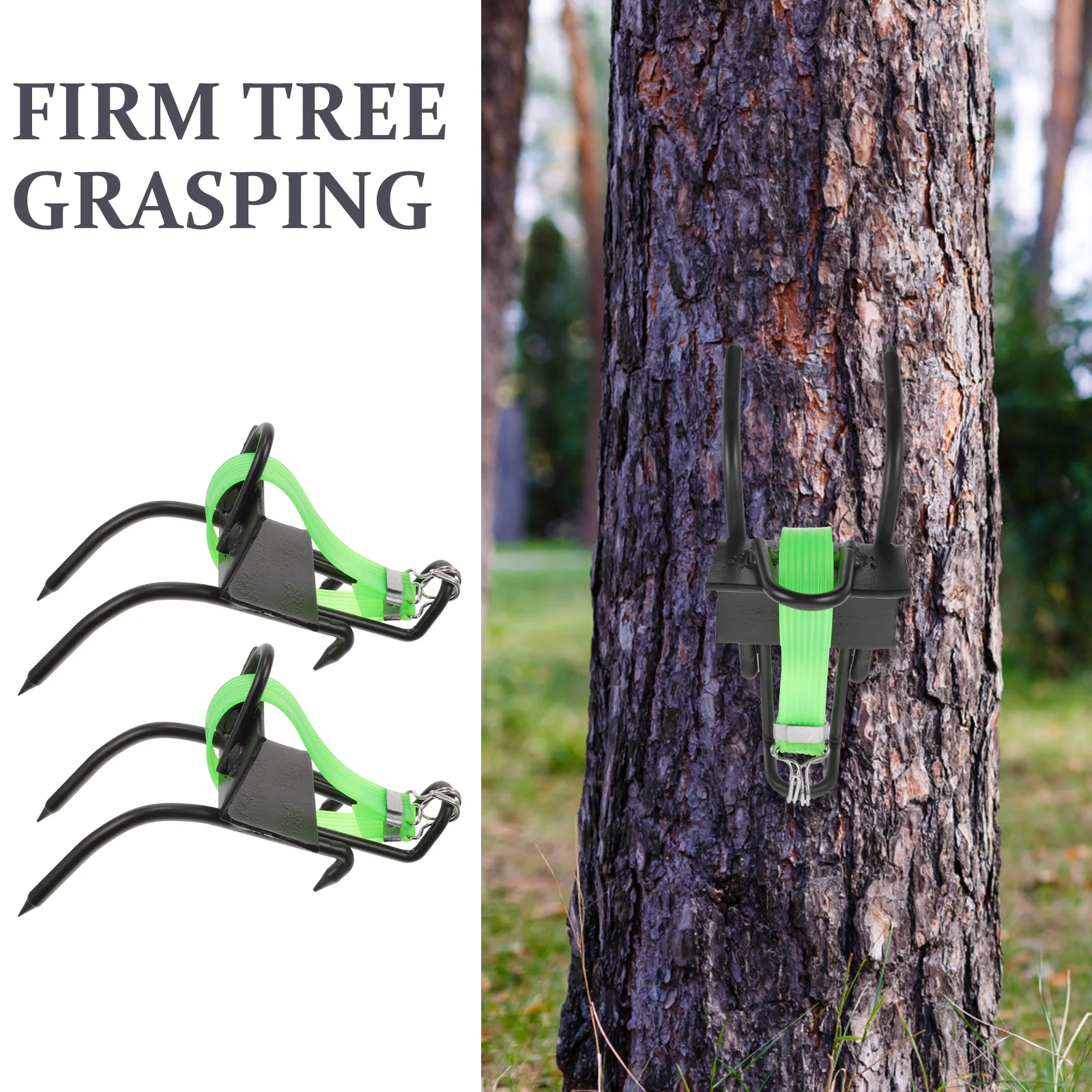 Pole Climbing Spikes Tree Climbing Buckle Shoes Multi Functional Tools Blind Stand Hunting Gear Durable Firm Grasping