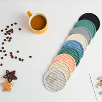 Food Grade Silicone Cup Coaster Tabletop Protection Slip Insulation Pad Glass Cup Mat Hot Drink Holder Home Kitchen Accessories 2